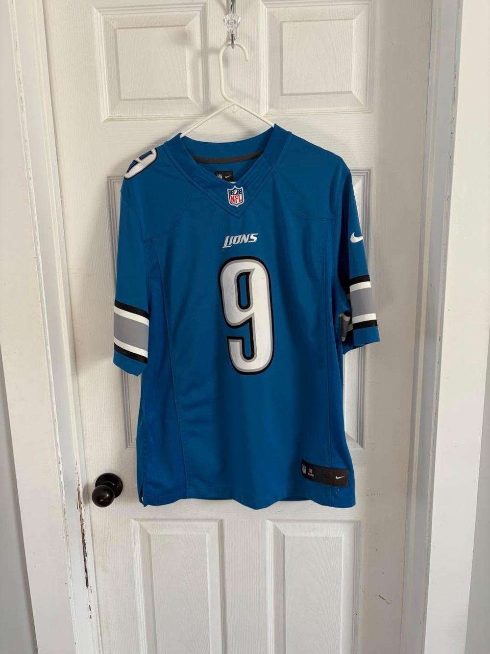 NFL Blue On-Field Nike Jersey Tag Detail